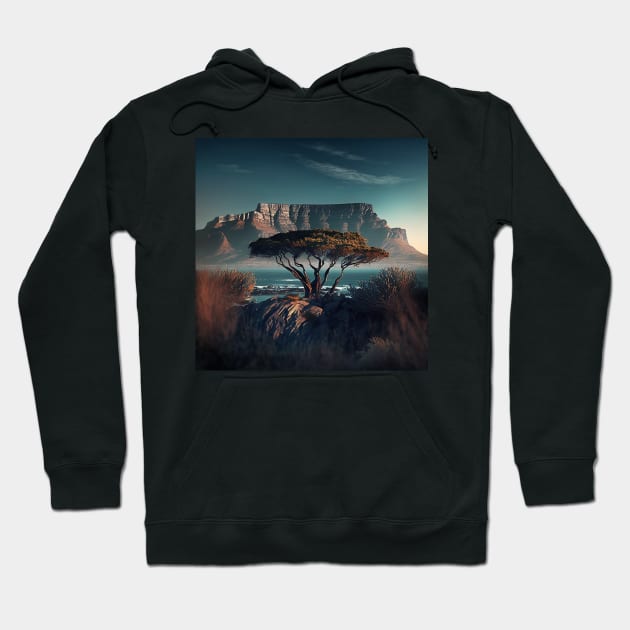 Stylised Table Mountain Hoodie by CPT T's